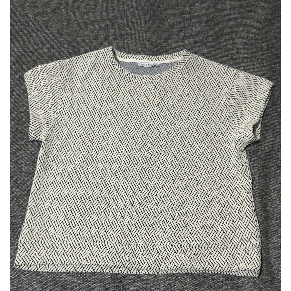 See And Be Seen Womens S Short Sleeve Top Geometric Print T3558